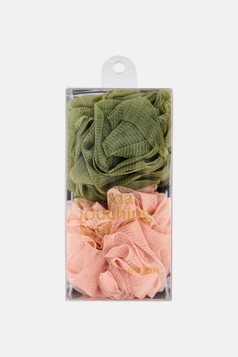 Muy Mucho Haoda 2 Pieces Bath Sponges, Multicolor